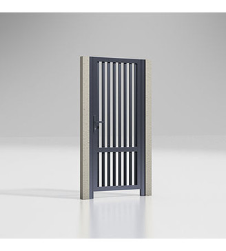Калитка Alutech Prestige 1000×2000 мм, разреженный профиль